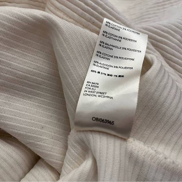 Maeve Anthropologie Stripe Texture Boatneck Long Sleeve Sweater Cream - Picture 5 of 7